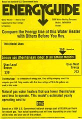 yellow energyguide label, Boston, Concord MA
